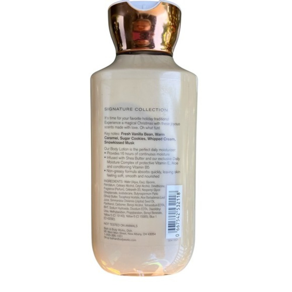 Bath &‎ Body Works Vanilla Bean Noel Body Lotion Holiday Traditions Lightly Used - Picture 3 of 4